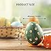 Philonext 50pcs Easter White Plastic Eggs, Easter Eggs, Hanging Plastic Eggs with Rope ,Artificial Egg DIY Decor Egg with 8 pens