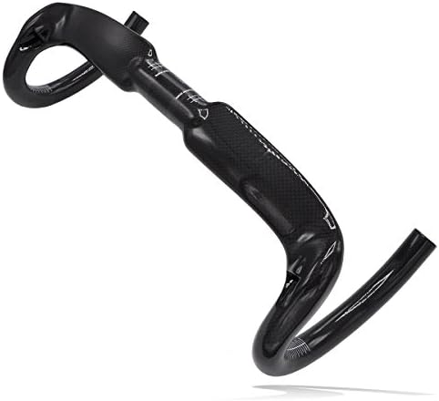Labewin Full Carbon Fiber Bike Bicycle Handlebar Ultra Light 3k Carbon Drop Bar Mtb Road Mountain Bike Bicicleta Bicycle Parts 420mm 440mm(Black)
