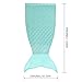 Catalonia Kids Mermaid Tail Blanket,Super Soft Plush Sleeping Snuggle Blanket for Girls,Fish Scale Pattern,Gift Idea,Blue
