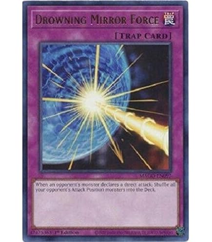 Amazon.com: Drowning Mirror Force - MP17-EN041 - Secret Rare - 1st