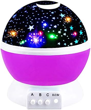 Our Day Toys for 2 3 4 5 6 Year Old Boys, Night Light Moon Star Projector Best Gifts for Kids Toys for 7-10 Year Old Boys 2-10 Year Old Boy Girl Gifts Toys 2018 Chritmas New Gifts Purple ODUSSXK06