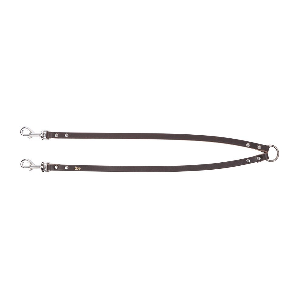 Dingo Leather Splitter, Durable Coupler to Separate Dogs, Classic Fashion Brown 10649