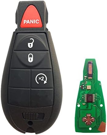Dudely New Uncut Keyless Remote Fobik Key Fob Replacement for Chrysler, Dodge and Jeep Vehicles That Use M3N5WY783X