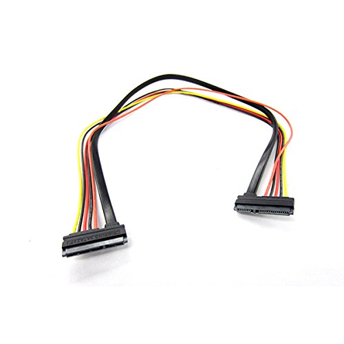 22 Pin SATA Female to 22 Pin SATA Female Power & Data Cable - 22 inches