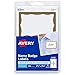 Avery Personalized Name Tags, Print or Write, Gold Border, 2-11/32" x 3-3/8", 100 Adhesive Tags (5146)