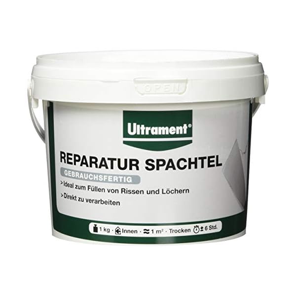 Ultrament Reparatur Spachtel, Schimmelschutz, weiß, 1 kg