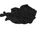TACVASEN Men's Cotton Military Shemagh Head Neck Tactical Scarf Arab Wrap Black