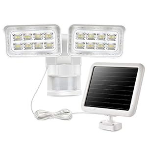 SOLLA Led-spot met bewegingsmelder, 1500 lumen, zonnelampen voor buiten, 180 graden buitenspot, 5000 K daglicht, dubbele…