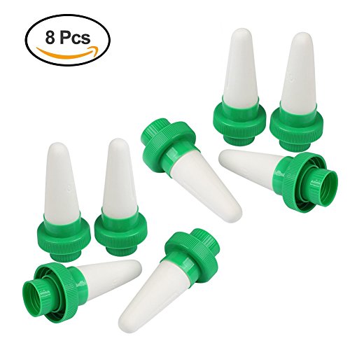 RIOGOO Vacation Plant Waterer, 8 Pack Ceramic Plant Automatic Water Infiltration Device Self Watering Spikes for Indoor&Outdoor - Thumbnail 6