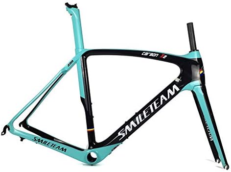 Smileteam 2018 Full Carbon Road Bike Frame Racing Bicycle Carbon Frameset with Fork + Seatpost + Headset+ BB386+Clamp