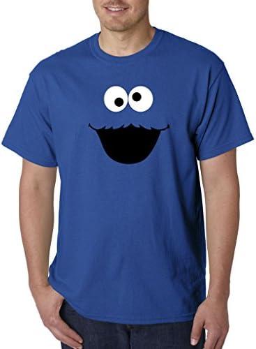 Addicted2shirts Sesame Street Cookie Monster Adult Tee Shirt T-Shirt By Blue - Large