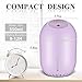 Mist Humidifier, Mini Humidifier, soled Mini Ultrasonic Cool Mist Air Maker Personal Humidifier Air Diffuser for Home Car Office Living Room Bedroom Yoga Spa, Quiet, Night Light, Auto Shut-Off(Purple)
