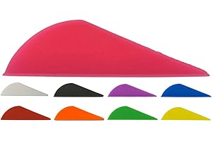 Sierra Archery - Arrow Vanes 2.0” | 50 Pack or 100 Pack | Multiple Colors Available | High Profile Design | Fletches for Hunting, 3D, Target Archery or Crossbows