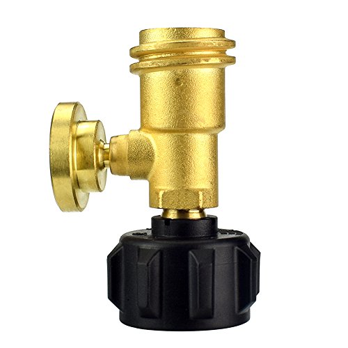 WisMilty Propane Tank Gauge Level Indicator Leak Detector Gas Pressure Meter Universal for RV Camper, Cylinder, BBQ Gas Grill, Heater and More Appliances-Type 1 Connection