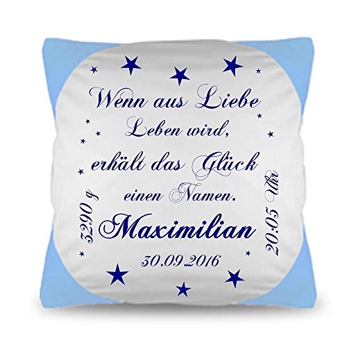 Namenkissen Kissen Mit Spruch Wenn Aus Liebe Leben Wird