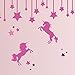 Be a Unicorn Quote, Full Wall Mural Vinyl Decal for Girl's Bedroom or Baby Nursery Decor | Kids Playroom Decoration | Pink, Purple, Black, White, Gold, Silver, Yellow, Gray, Green, Blue, Other Colors