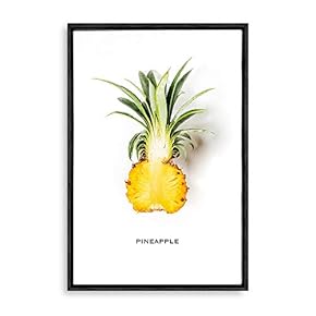 Framed Canvas Wall Art for Living Room, Bedroom Cute Fruits Children Room Canvas Prints for Home Decoration Ready to Hanging - 16x24 inches