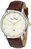 Lucien Piccard Men's 11576-02S Clariden Silver Textured Dial Watch
