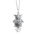 New The Wisdom Essential Oil Diffuser, Aromatherapy Necklace, Pendant kit w 10 Black Essential Oil Lava Beads | Great for Young Living, Now, Doter, Doterra Oil | 28