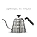 HOMKO Coffee Drip Kettle - Pour Over Tea Kettle Gooseneck Kettle Stovetop - 40floz (1.2L, Silver)