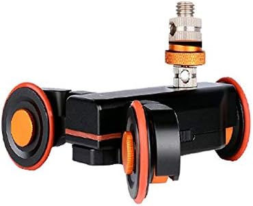 Photography Accessories Holder, Track Dolly Video Dolly Electric Track Slider with Wireless Remote Control 60DB Adjustable Chargable Mini Slider Skater for Canon Nikon Sony DSLR Camera Smartphone