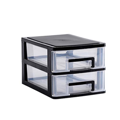 STOBOK Storage Drawer, 2 Layers Plastic Drawers