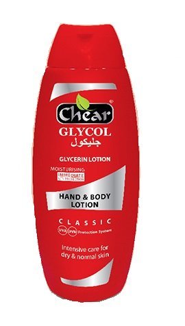 Chear Glycol Perfumed Moisturizing Hand & Body Lotion 250ml - for Men & Women for dry & normal skin - with Olive Oil & Glycerine