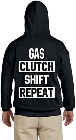 Gas Clutch Shift Repeat Hoodie JDM Turbo Cars VW Sti Acura Subaru Custom Sweatshirt