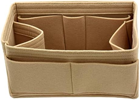 Felt Purse Handbag Tote Organizer Insert - Multi Pocket Storage Liner & Shaper
