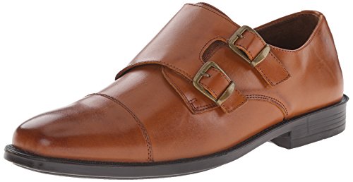 Deer Stags Men's Colin Monk Strap Flat, Luggage, 9.5 M US