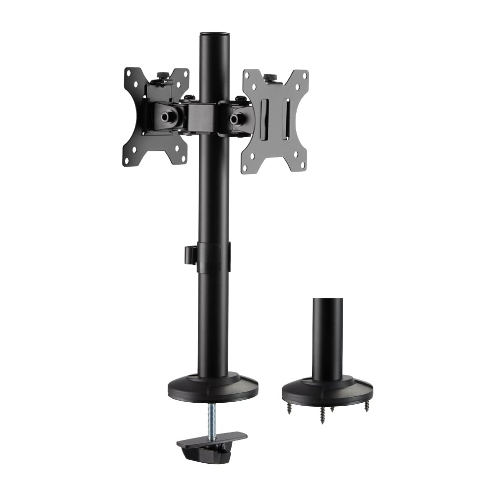 Logilink BP0109 - Monitor Mount Dual 17-32" Steel Curved Screens Black