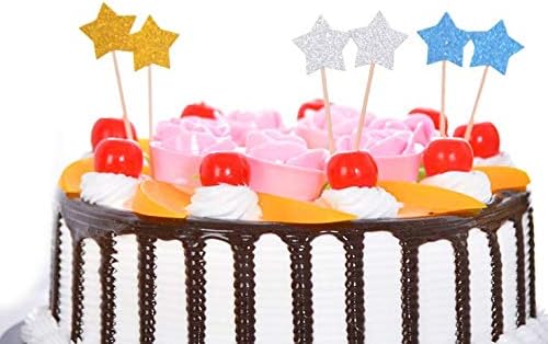 Dusenly 100 Pcs Coeur Colore Cupcake Toppers Paillettes Etoiles Gateau Topper Picks Decorations De Gateau Pour Anniversaire Mariage Et Fournitures De Fete De Douche De Bebe Patisserie Ustensiles A Patisserie Rodschinson Com