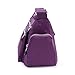 Women's Casual Tote Handbag Water Resistant Nylon Crossbody Bags Shoulder Bags Tote Purse Lady Messenger Bag (Purple)