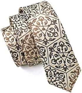 Burlywood Brown Novelty Slim Tie Skinny Narrow gravata Silk Jacquard Neck Ties For Men