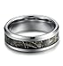Tungary Jewelry 8mm Mens Tungsten Carbide Rings Wedding Engagement Band Camo Size 7-14