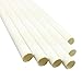 White Paper Straws Plain Solid White Straws 100PCS(white, 100)