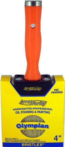Arroworthy 30250 4-Inch Professional Polyester Olympian Oil Staining and Painting Brush