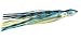 Boone Big Game Trolling Skirt (Pack of 5), Blue/Silver/Black Bands, 6-Inch
