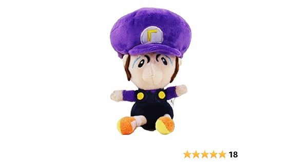Amazon Com Super Mario Bros Plush 5 13cm Baby Waluigi Character Doll Stuffed Animals Figure Soft Anime Collection Toy Toys Games