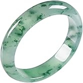 URED Floating Green Jade Bangle Bracelet For Women Narrow Feng Shui Bracelet Good Luck jade Bangle Genuine Healing For Woman Yoga meditation mother gift Birthday good luck