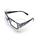 KMDJG 2 Pairs Glasses Side Shields,Slip on Clear Side Shields, Fits Medium to Large Eyeglasses