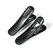 Synsen 5Pcs Headphone Headset Cable Cord Clip Holder - Clips onto Your Clothing to Keep Cord in Place (Black)