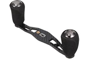 Lixada Carbon Fishing Reel Handle Carbon Baitcasting Trolling Reel Handle Left Right Ultralight Reels Handle Reels Crank