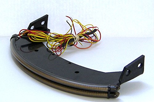 Double-Stack LED Fender Eliminator Running Light, Brake Light, and Turn Signal Kit with Tag Light and Bracket for Honda Fury (Smoked Lens)