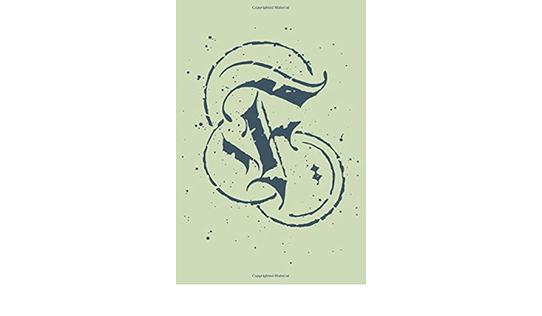 Amazon Com Modern Calligraphy Letter F Monogram Alphabet Notebook Personalized Initial F Monogram Composition In Modern Calligraphy Lined Notebook 6x9 Inches 1 Pages Publishing Ayoub Rakkah Books
