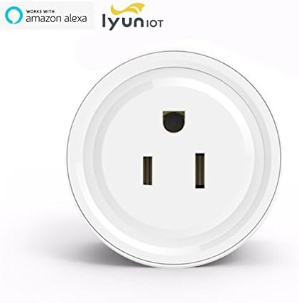 IyunIOT Mini Smart Home WIFI Power Socket Plug Outlet,Work With Alexa and Google Home Assistant , Not Hub Required, Control your Devices from Anywhere