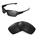 Walleva Black Polarized Replacement Lenses For Oakley Fives Squared Sunglasses