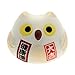 Kotobuki Fukuro Owl Charm Kenkoh-un Collectible Figurine, Good Health, White