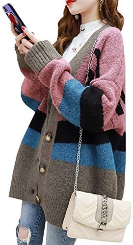 Wild Magnolia Women’s Cardigan, Autumn/Winter, Knit, Thick, Simple, Casual, One Size Fits Most