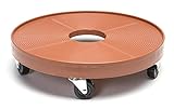 DeVault DEV3000P 16 Inch Plant Dolly with Hole Terra Cotta